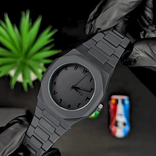 Black Arabic Aura Watch